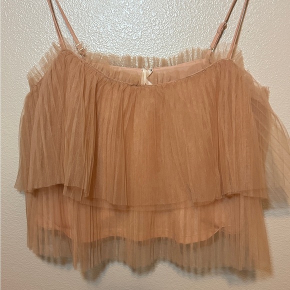 Anthropologie peach pleated tank - Picture 2 of 8